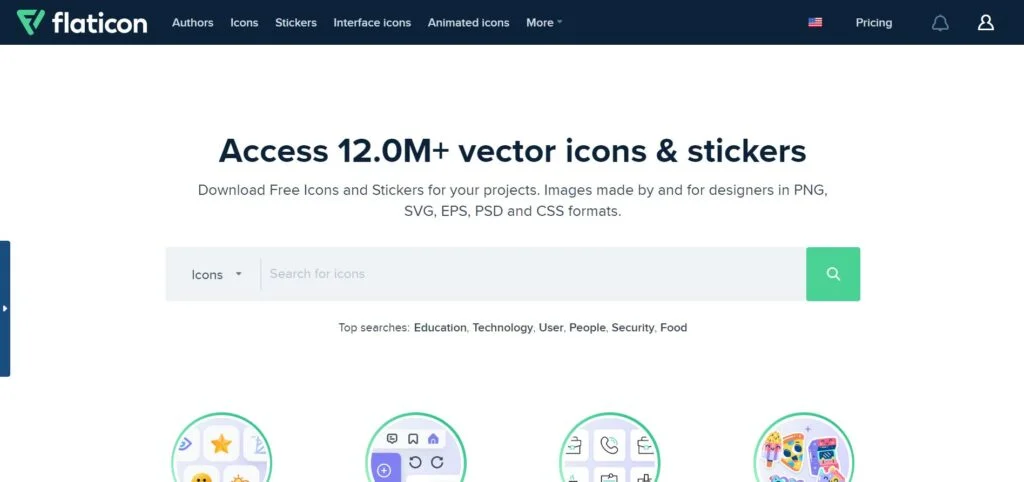 موقع flaticon