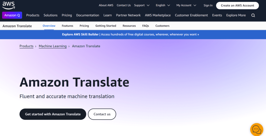 3. AWS Translate